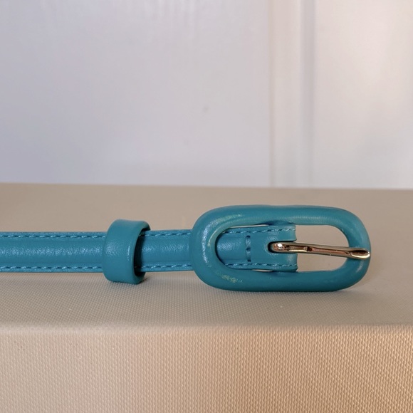 Skinny leather belt size M - Picture 2 of 6